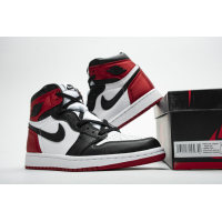  Fake Air Jordan 1 Retro High Satin Black Toe (W) CD0461-016