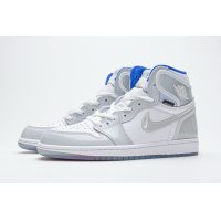 Fake  Air Jordan 1 Retro High Zoom White Racer Blue  CK6637-104