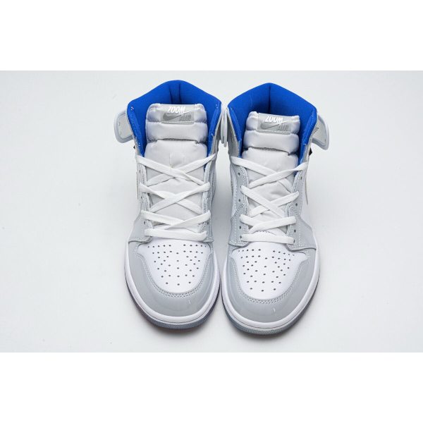 Fake  Air Jordan 1 Retro High Zoom White Racer Blue  CK6637-104