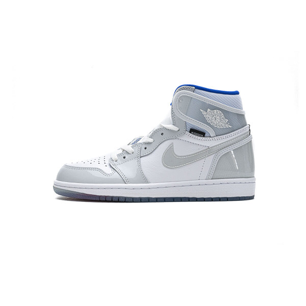 Fake  Air Jordan 1 Retro High Zoom White Racer Blue  CK6637-104