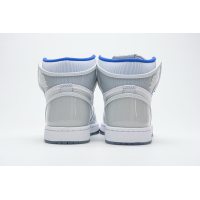Fake  Air Jordan 1 Retro High Zoom White Racer Blue  CK6637-104