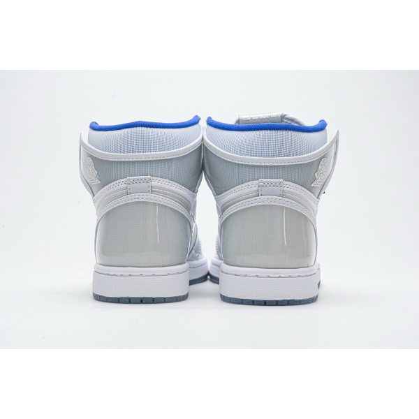 Fake  Air Jordan 1 Retro High Zoom White Racer Blue  CK6637-104