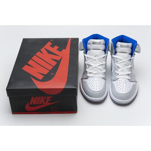 Fake  Air Jordan 1 Retro High Zoom White Racer Blue  CK6637-104