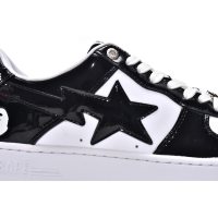 Fake A Bathing Ape Bape Sta Low Black White 1H70-191-001