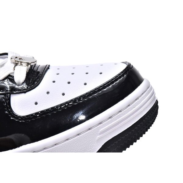 Fake A Bathing Ape Bape Sta Low Black White 1H70-191-001