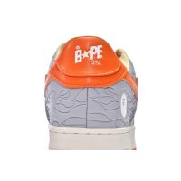 Fake A Bathing Ape Bape Sta Low Grey Orange 1H70-291-002