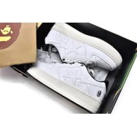 Fake A Bathing Ape Bape Sta Low White Black 1H70-191-022