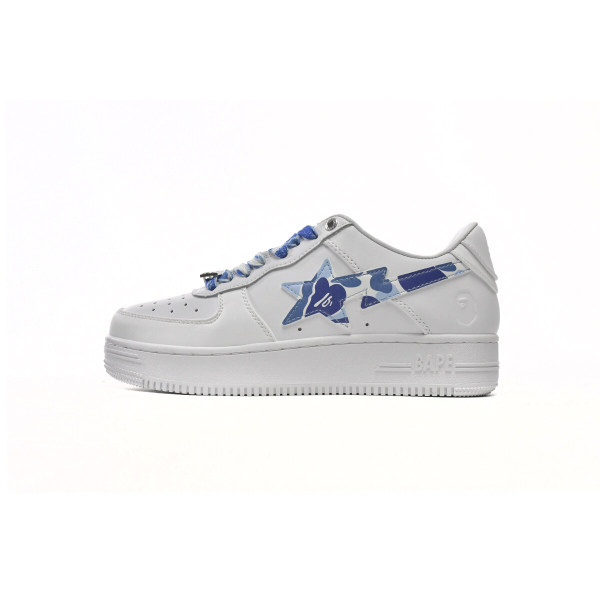 Fake A Bathing Ape Bape Sta Low White Blue Camouflage 1H20-191-045