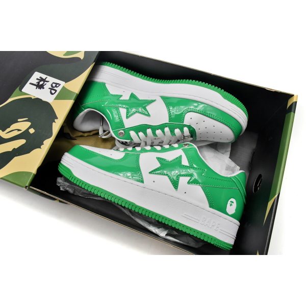 Fake A Bathing Ape Bape Sta Low White Green 1H70-191-001