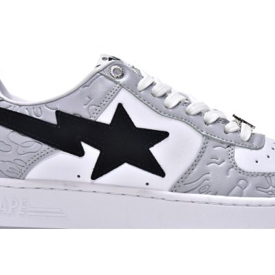 Fake A Bathing Ape Bape Sta Low White Grey 1H70-191-002