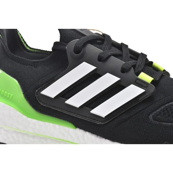 Fake adidas Ultra Boost 2022 Black Solar Green GX6640