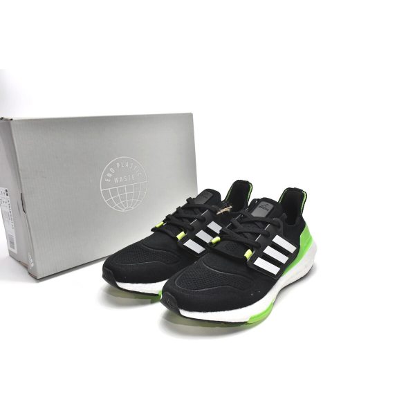 Fake adidas Ultra Boost 2022 Black Solar Green GX6640