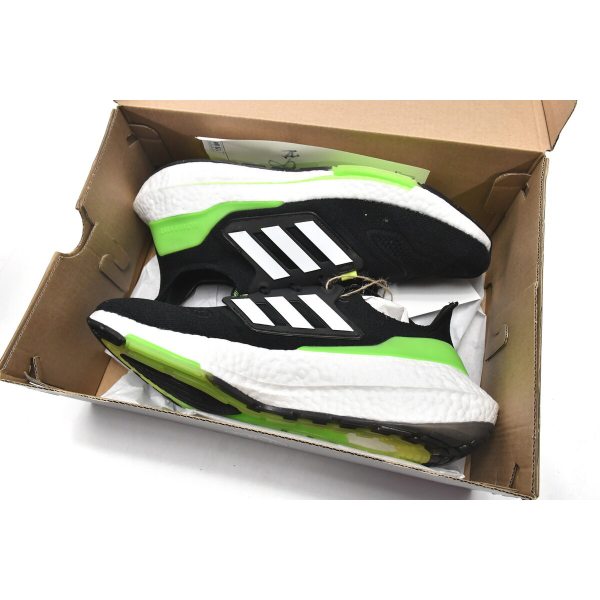 Fake adidas Ultra Boost 2022 Black Solar Green GX6640