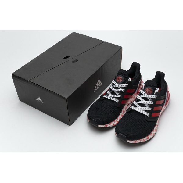 Fake Adidas Ultra Boost 20  Black Red FX8886