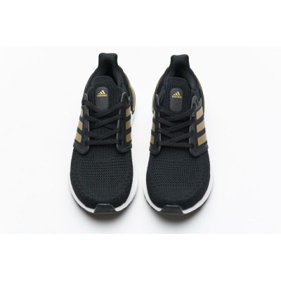 Fake Adidas Ultra Boost 20 Black Gold White EE4393