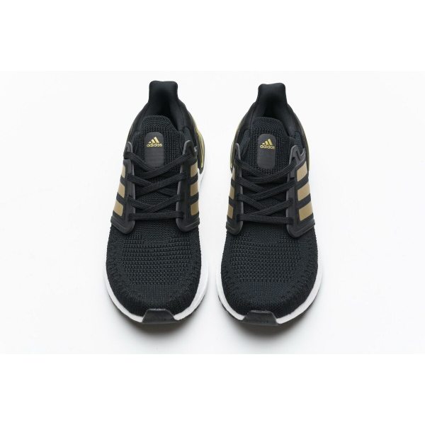 Fake Adidas Ultra Boost 20 Black Gold White EE4393