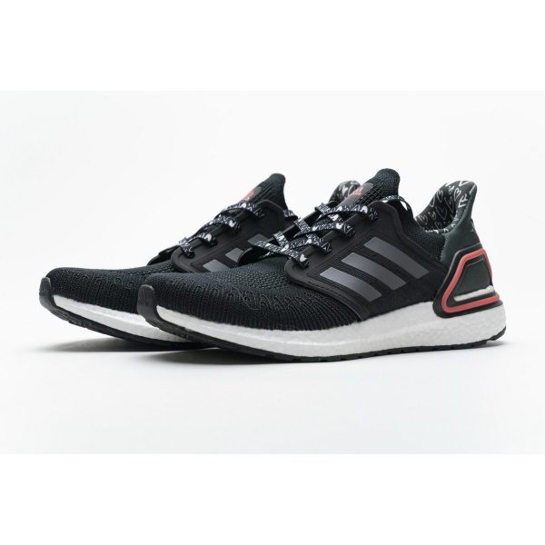 Fake Adidas Ultra Boost 20 Black White Red FX8895