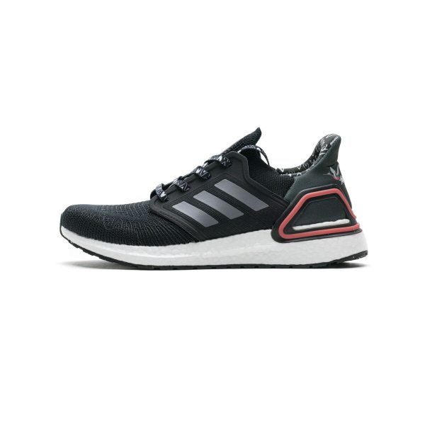 Fake Adidas Ultra Boost 20 Black White Red FX8895