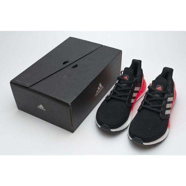 Fake Adidas Ultra Boost 20 Core Black Signal Coral EG0756