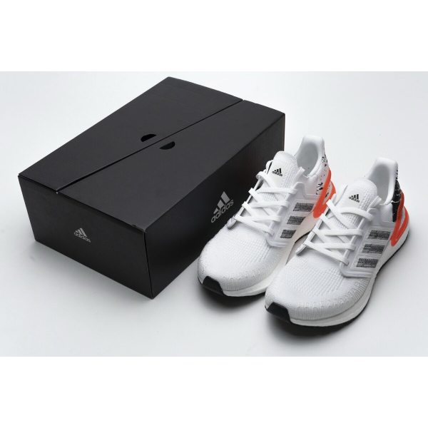 Fake Adidas Ultra Boost 20 Splatter White Black EG0699