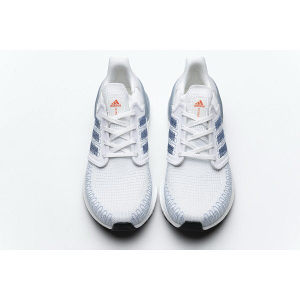 Fake Adidas Ultra Boost 20 White Light Blue FY3454