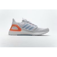 Fake Adidas Ultra Boost 20 White Sharp Blue True Orange EG0768