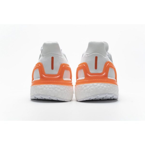 Fake Adidas Ultra Boost 20 White Sharp Blue True Orange EG0768