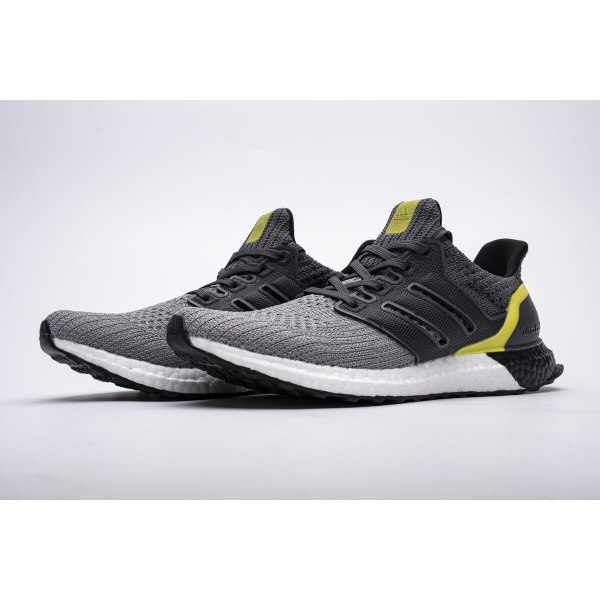 Fake Adidas Ultra Boost 4.0 Grey Black Yellow G54003