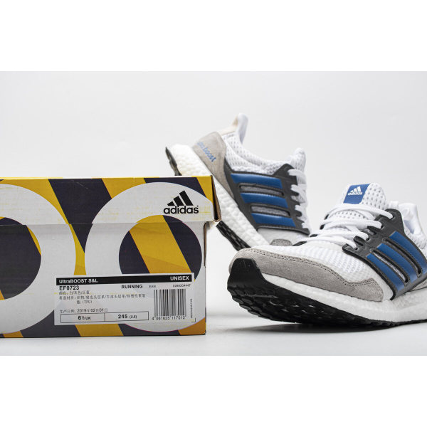 Fake Adidas Ultra Boost S&amp;L White True Blue Grey EF0723