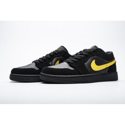 Fake Air Jordan 1 Low Black Gold  553558-071