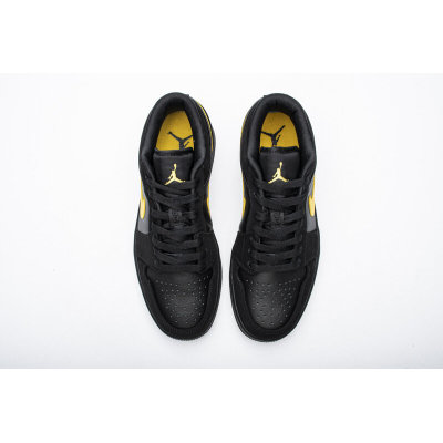 Fake Air Jordan 1 Low Black Gold  553558-071