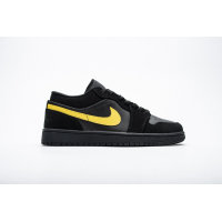 Fake Air Jordan 1 Low Black Gold  553558-071