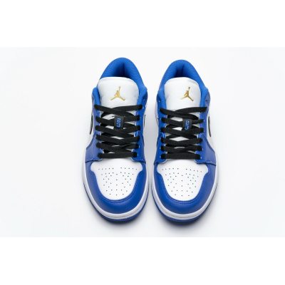 Fake Air Jordan 1 Low Hyper Royal Orange Peel  553558-401