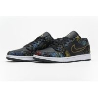 Fake Air Jordan 1 Low Multicolor Snakeskin (2020)  CW5580-001