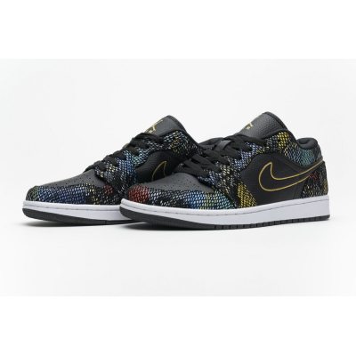 Fake Air Jordan 1 Low Multicolor Snakeskin (2020)  CW5580-001