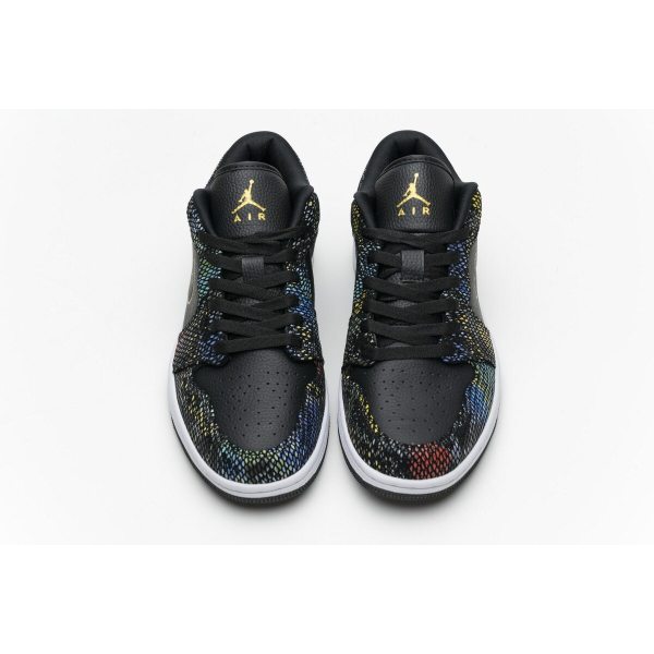 Fake Air Jordan 1 Low Multicolor Snakeskin (2020)  CW5580-001
