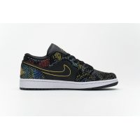 Fake Air Jordan 1 Low Multicolor Snakeskin (2020)  CW5580-001