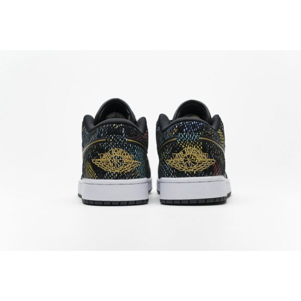 Fake Air Jordan 1 Low Multicolor Snakeskin (2020)  CW5580-001