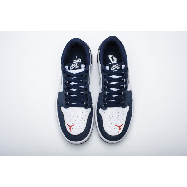 Fake Air Jordan 1 Low SB Midnight Navy  CJ7891-400