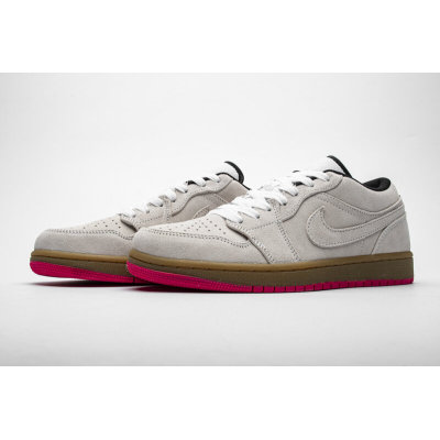 Fake Air Jordan 1 Low White Gum Hyper Pink  553558-119
