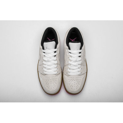 Fake Air Jordan 1 Low White Gum Hyper Pink  553558-119