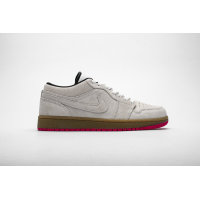 Fake Air Jordan 1 Low White Gum Hyper Pink  553558-119