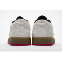 Fake Air Jordan 1 Low White Gum Hyper Pink  553558-119