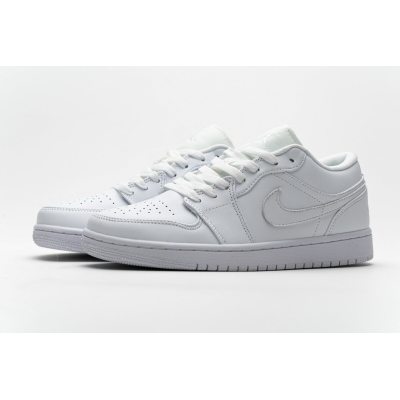 Fake Air Jordan 1 Low White Pure Platnium  553558-170