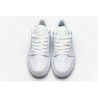 Fake Air Jordan 1 Low White Pure Platnium  553558-170