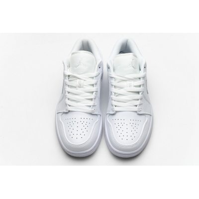 Fake Air Jordan 1 Low White Pure Platnium  553558-170