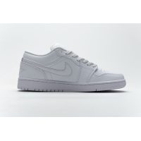 Fake Air Jordan 1 Low White Pure Platnium  553558-170