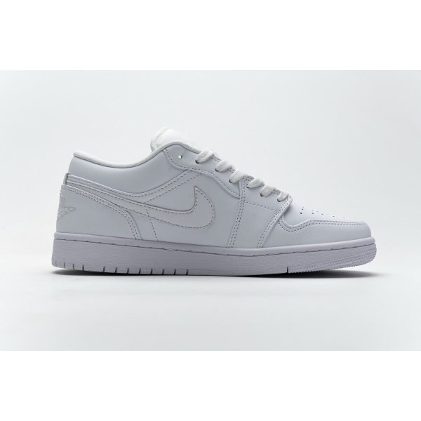 Fake Air Jordan 1 Low White Pure Platnium  553558-170