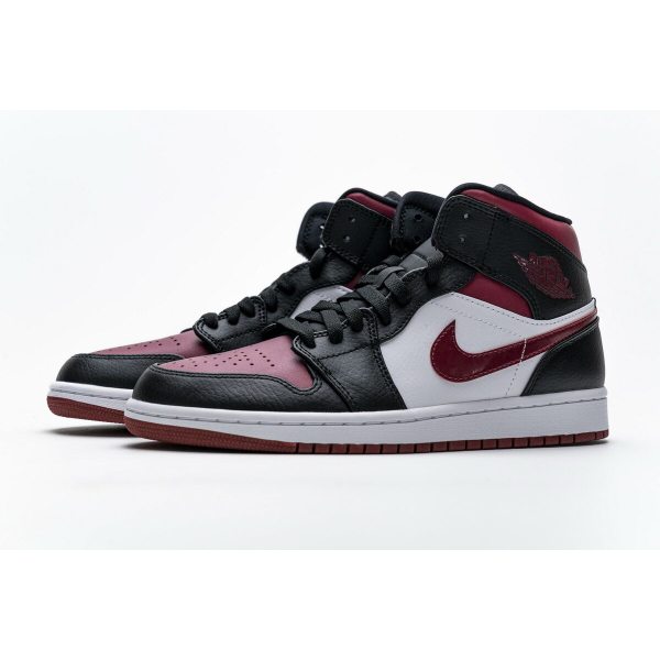 Fake Air Jordan 1 Mid Bred Toe  554724-066