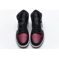 Fake Air Jordan 1 Mid Bred Toe  554724-066